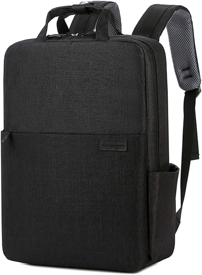 FANDARE Laptop Backpack Unisex Business Backpack with USB Port Backpack School Travel Work Backpack for 15.6 Inch Laptop Waterproof Polyester Black
